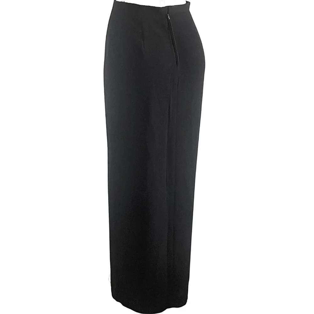Adrianna Papell Women's Slitted Column Full-Length Elegance Evening Maxi Skirt 8 - Picture 4 of 10